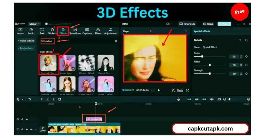 capcut 3d effects