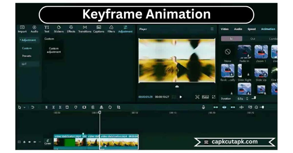 capcut Keyframe Animation